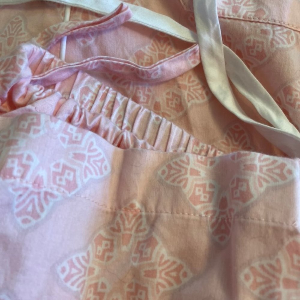 Natori Pink Printed cotton sateen Pajama Set size XL - Picture 6 of 7